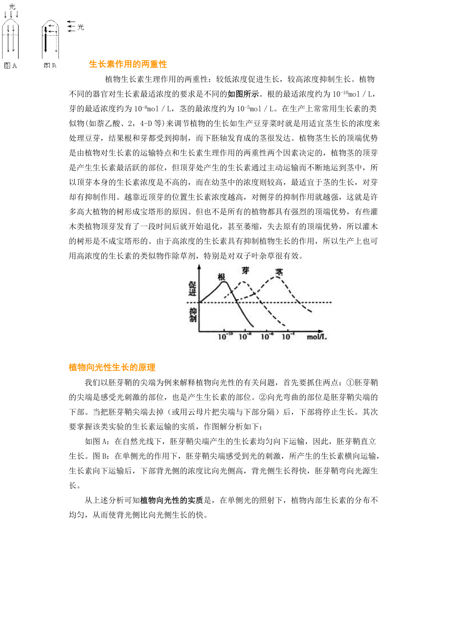 高考生物植物生命活动的调节总复习Word版.doc_第3页