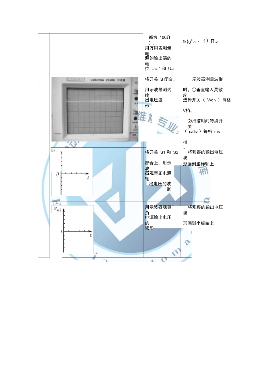 双电源固定型稳压电源电路各关键点参数的测量.doc_第2页