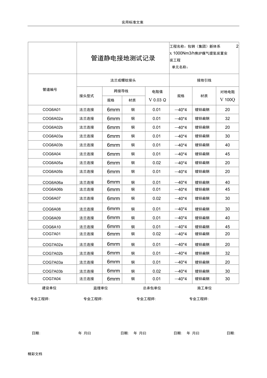 3503-J413管道静电接地测试记录簿.doc_第1页