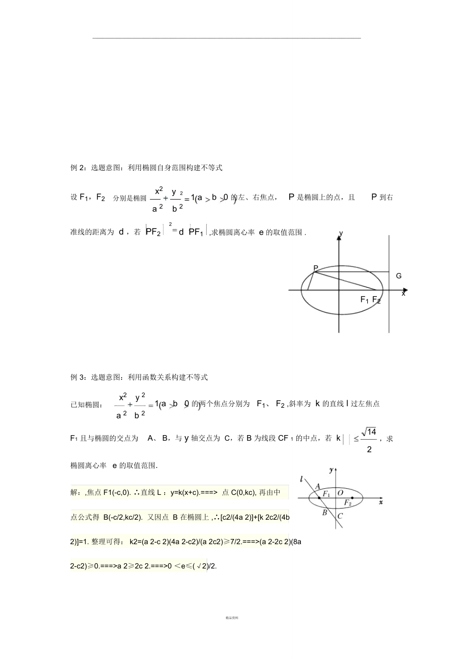 圆锥曲线中范围问题.doc_第2页
