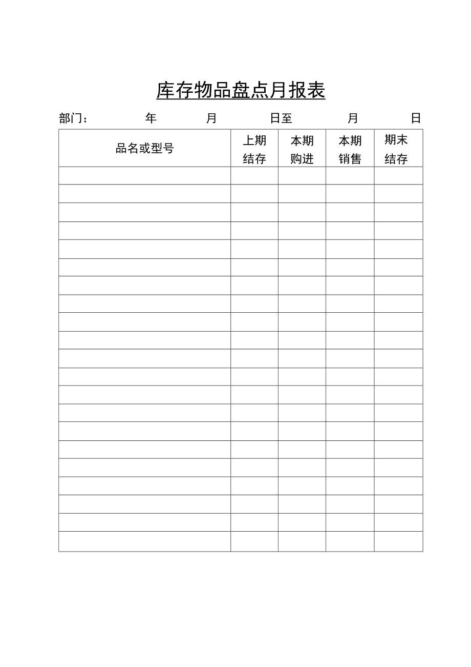 库存物品盘点月报表.doc_第2页