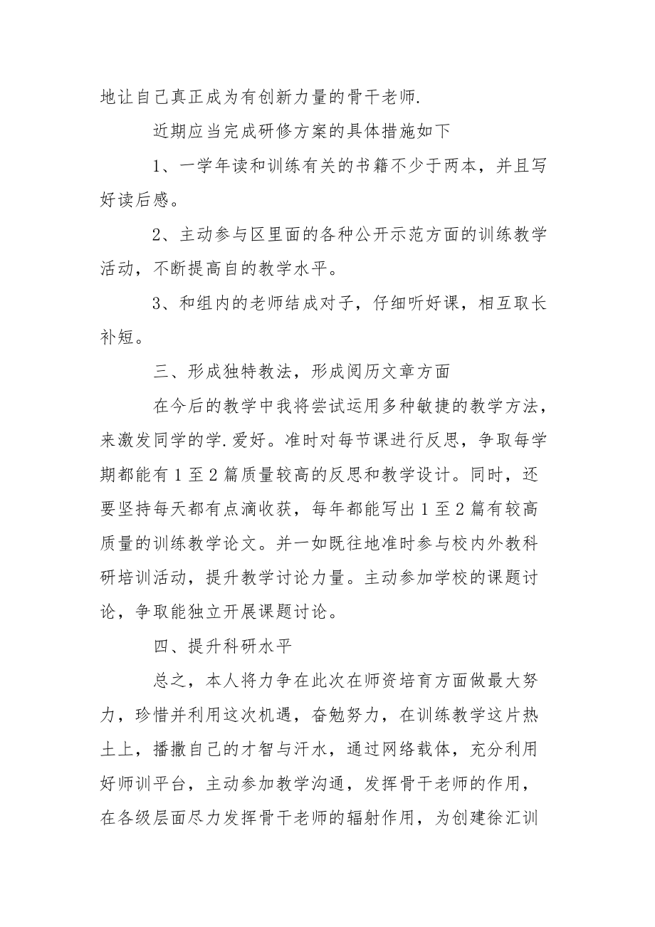 2022教师个人专业成长研修计划怎么写.docx_第3页