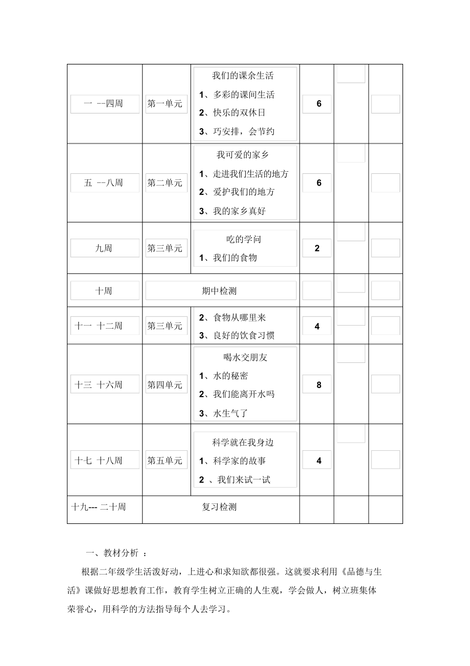 小学二年级《品德与社会》上册教案(未来出版社)1.docx_第2页