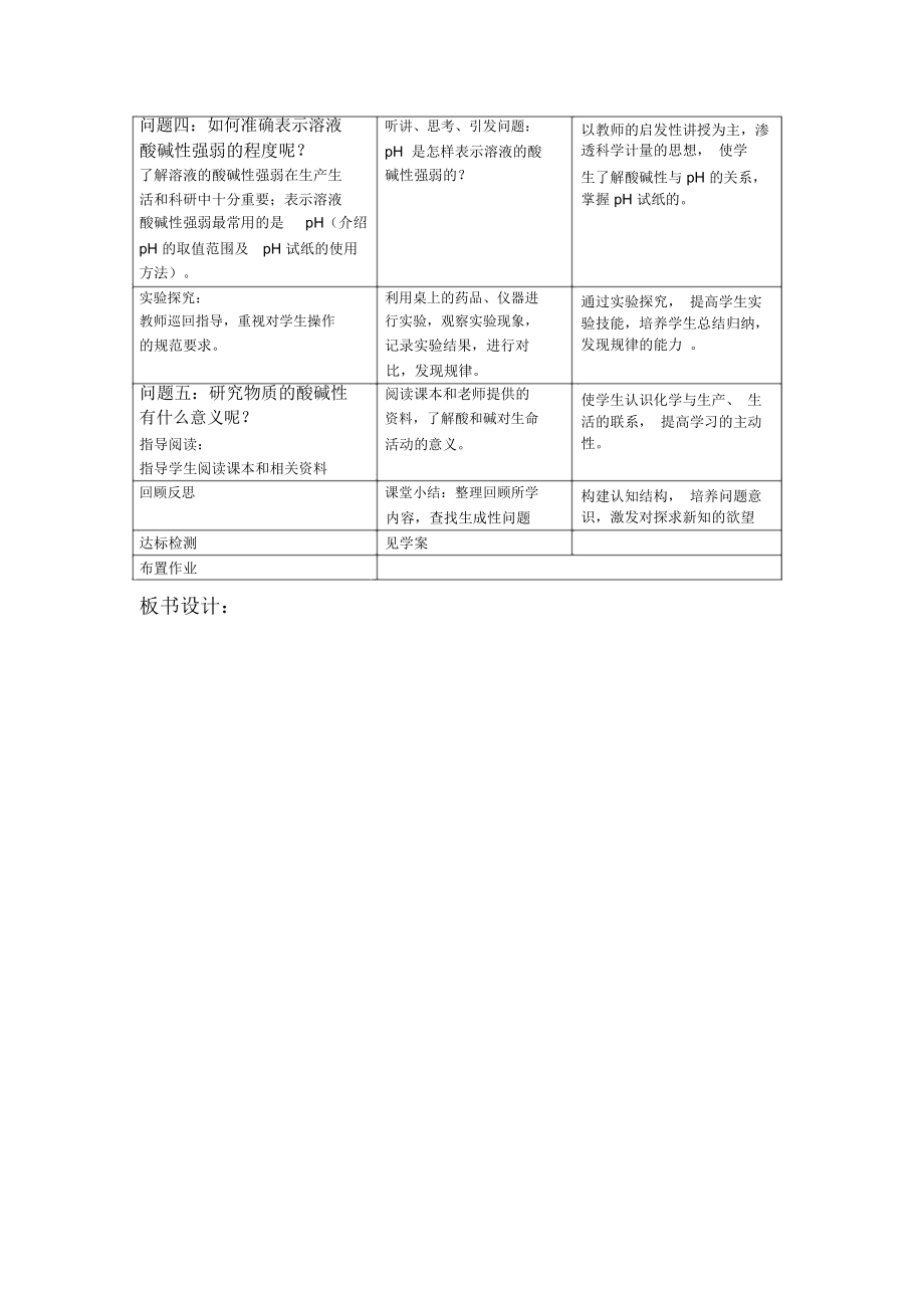 初中化学公开教学教案《生活中的酸和碱》.docx_第3页