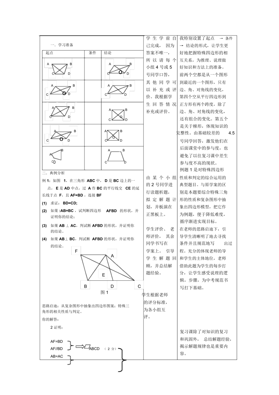 初中数学《四边形的性质和判定》说课稿.docx_第3页