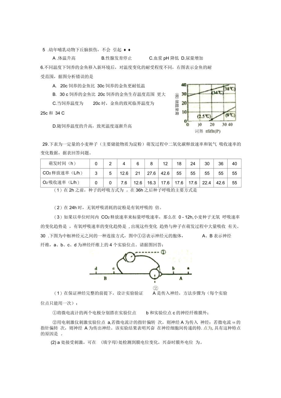 东北三校(辽宁省实验中学、东北师大附中、哈师大附中)高三第二次联合模拟考试生物答案资料.docx_第2页