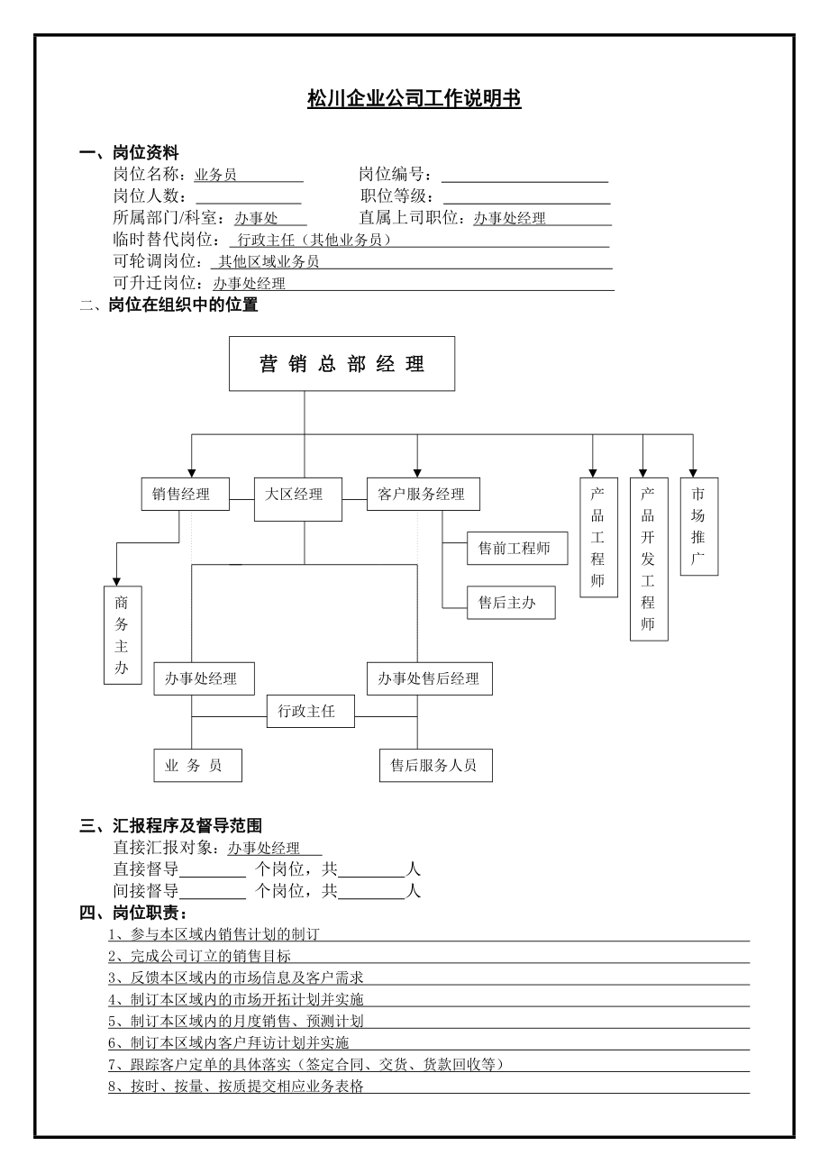 业务员工作说明书.docx_第1页