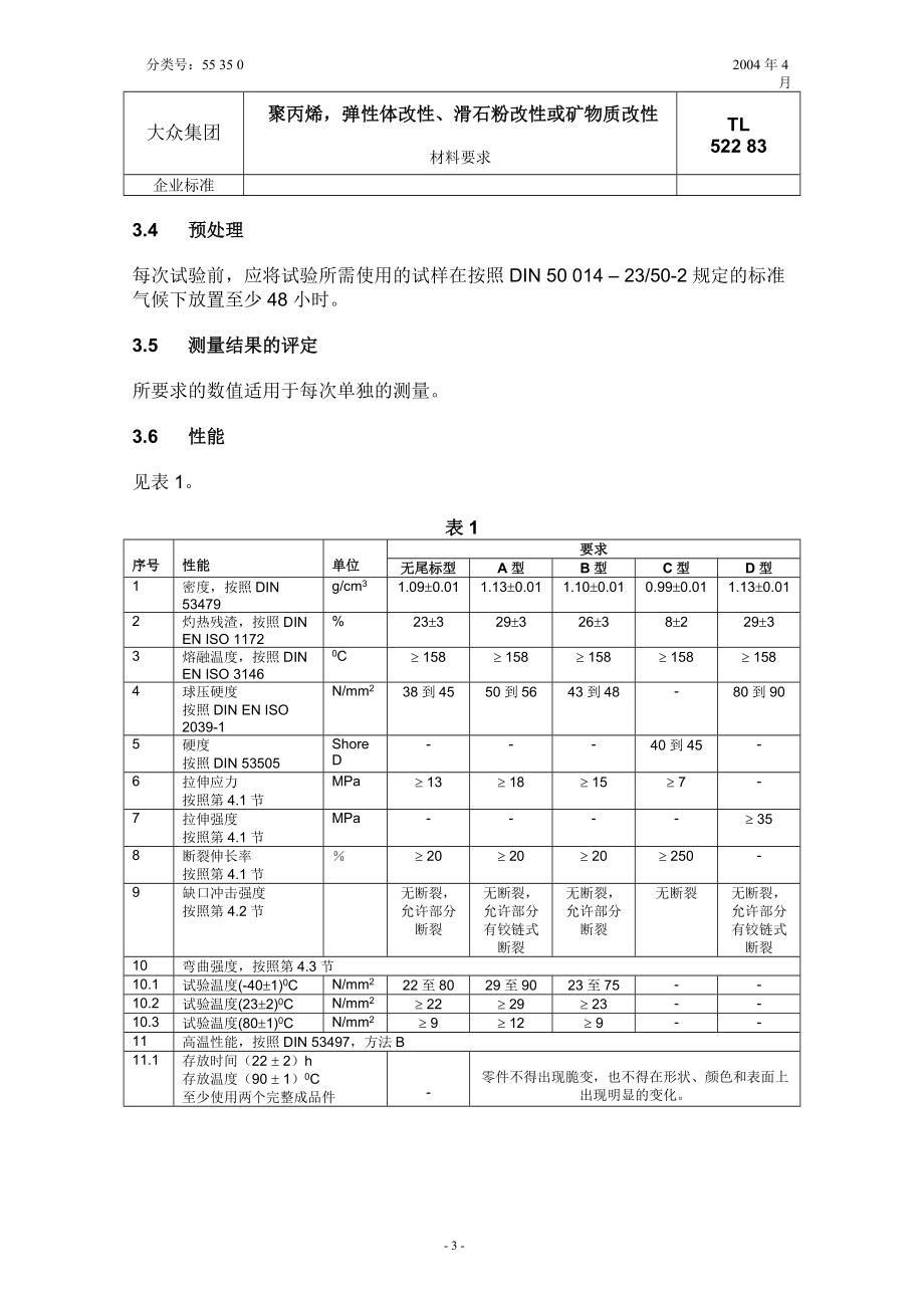 TL 522 83 聚丙烯、弹性体改性、滑石粉改性或矿物质改性材料要求.docx_第3页