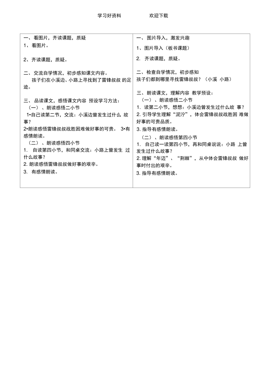 《雷锋叔叔,你在哪里》教学设计.doc_第2页