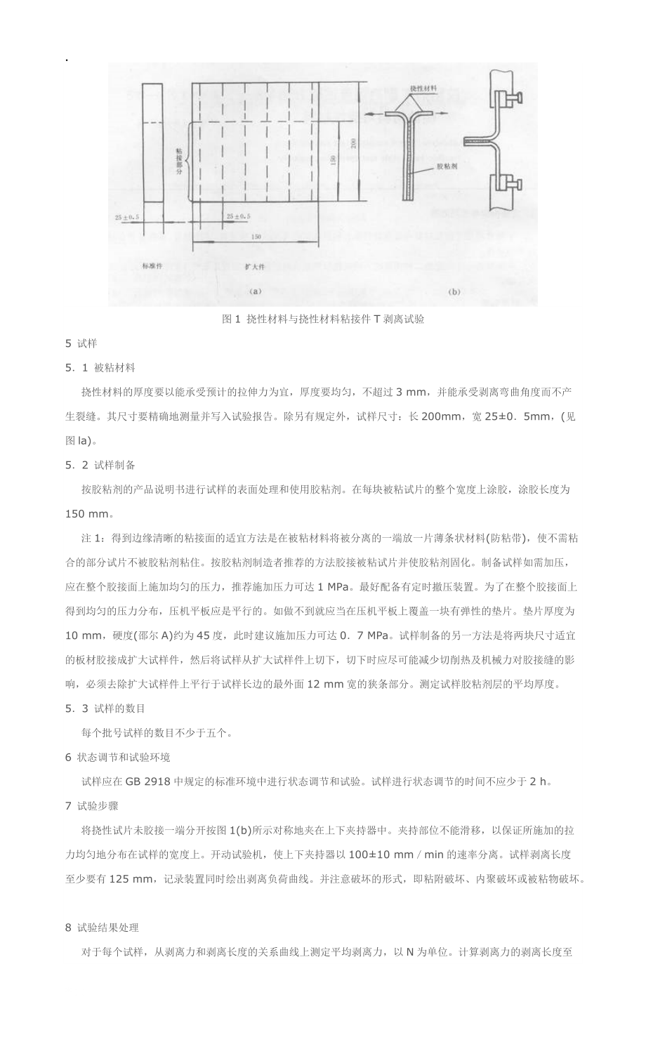 胶粘剂T剥离强度试验方法挠性材料对挠性材料.docx_第2页