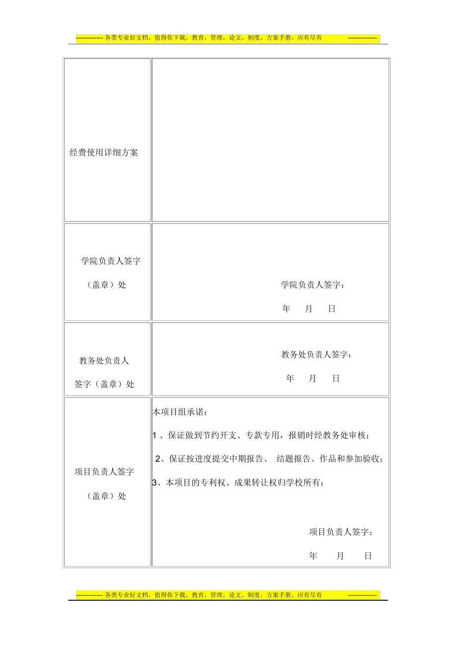 电子科技大学创新创业训练计划校级培育项目管理合同书.docx_第2页