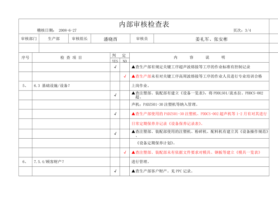 内部审核检查表(生产)OK.docx_第3页