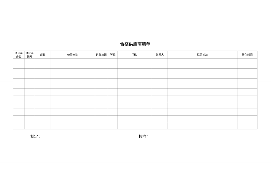 合格供应商清单表格.doc_第1页