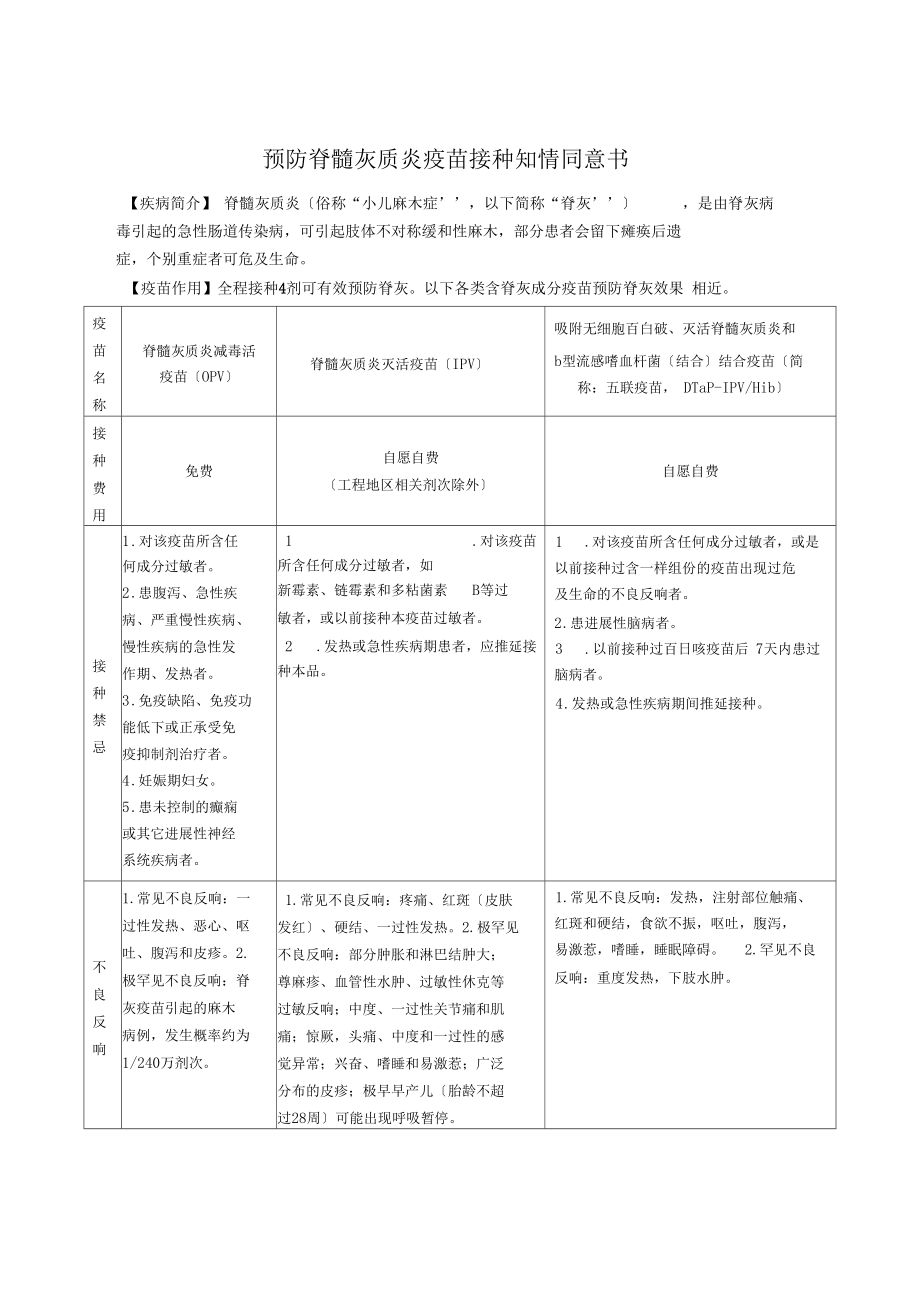 疫苗接种知情同意书一类.docx_第3页