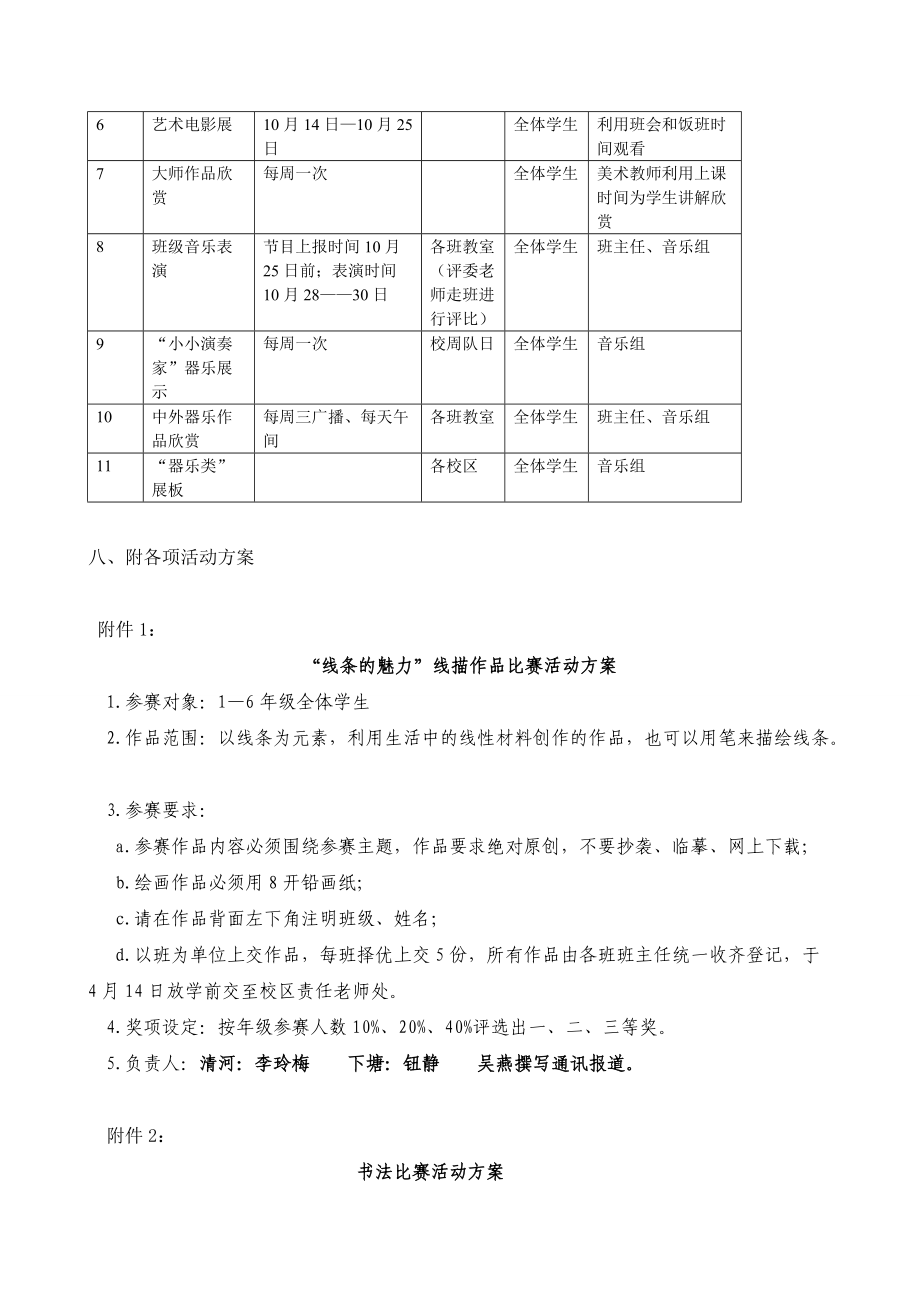 新风实验小学教育集团第五届校园艺术节实施方案.doc_第3页