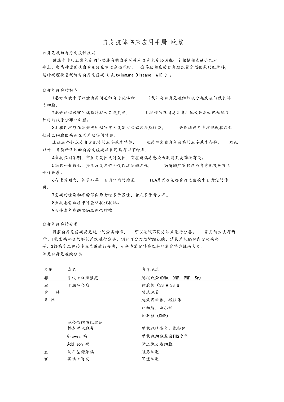 自身抗体临床应用手册-欧蒙.docx_第1页