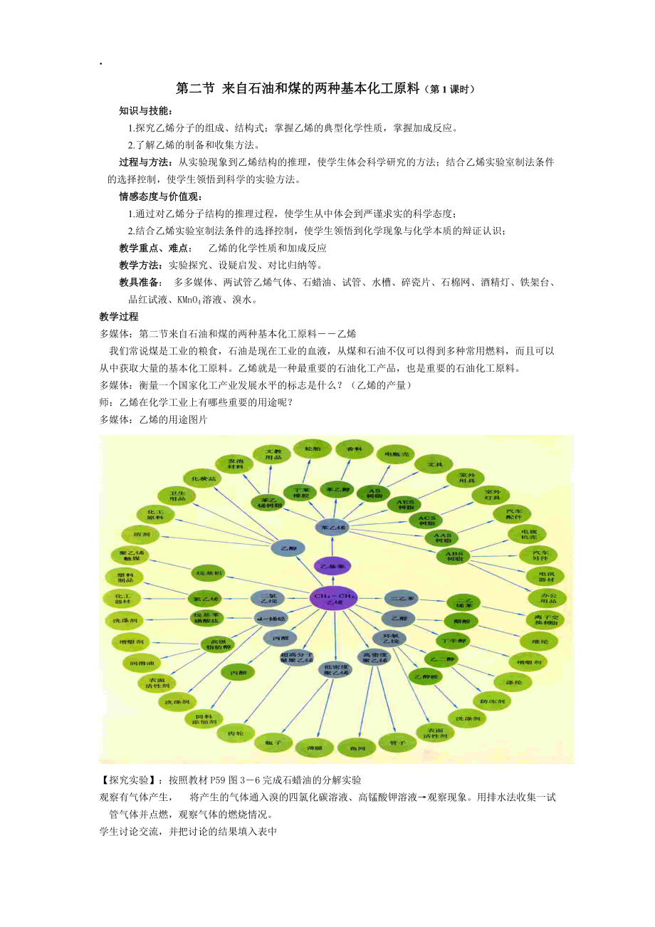 来自石油和煤的两种基本化工原料(第1课时).docx_第1页