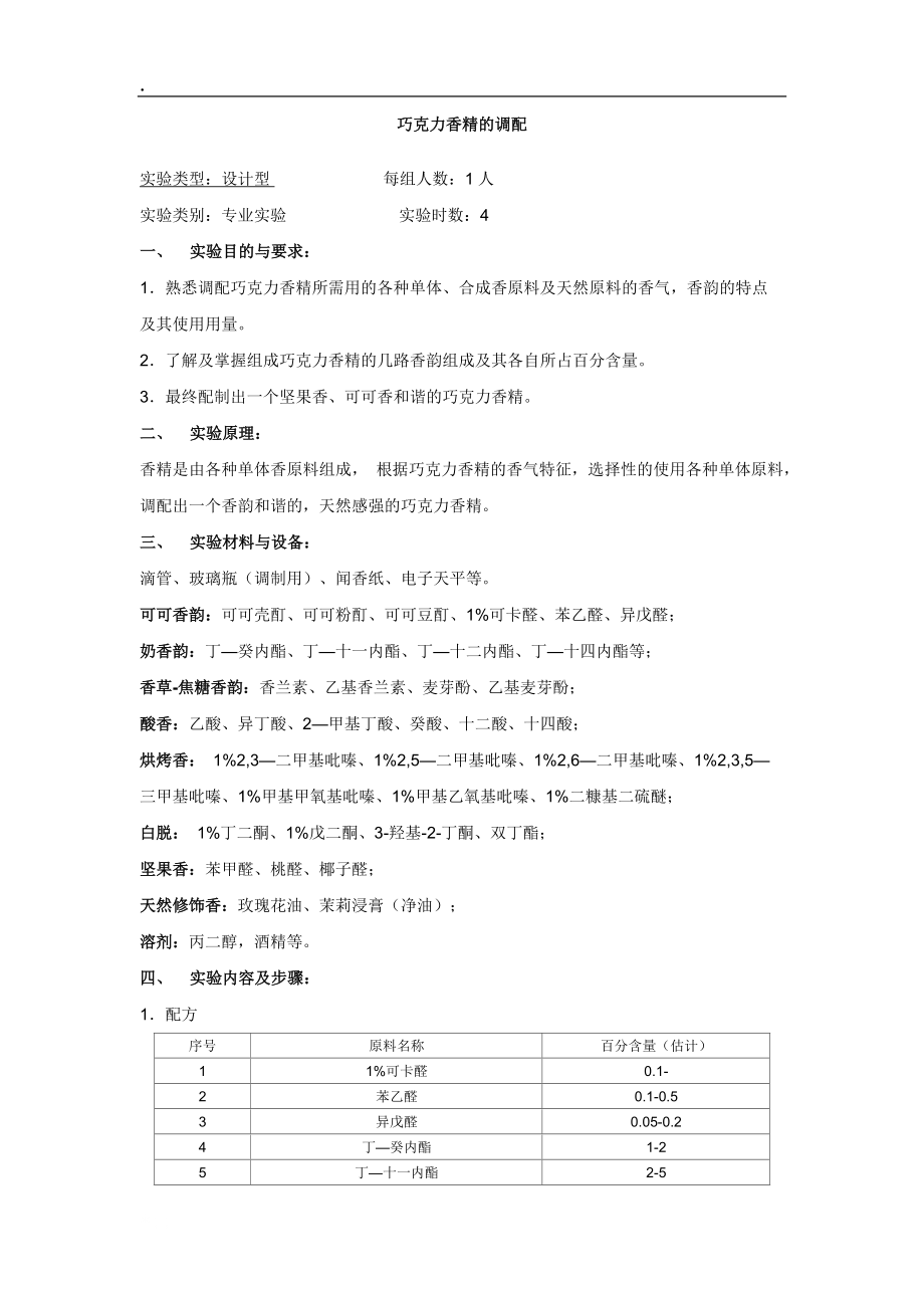 巧克力香精的调配.docx_第1页