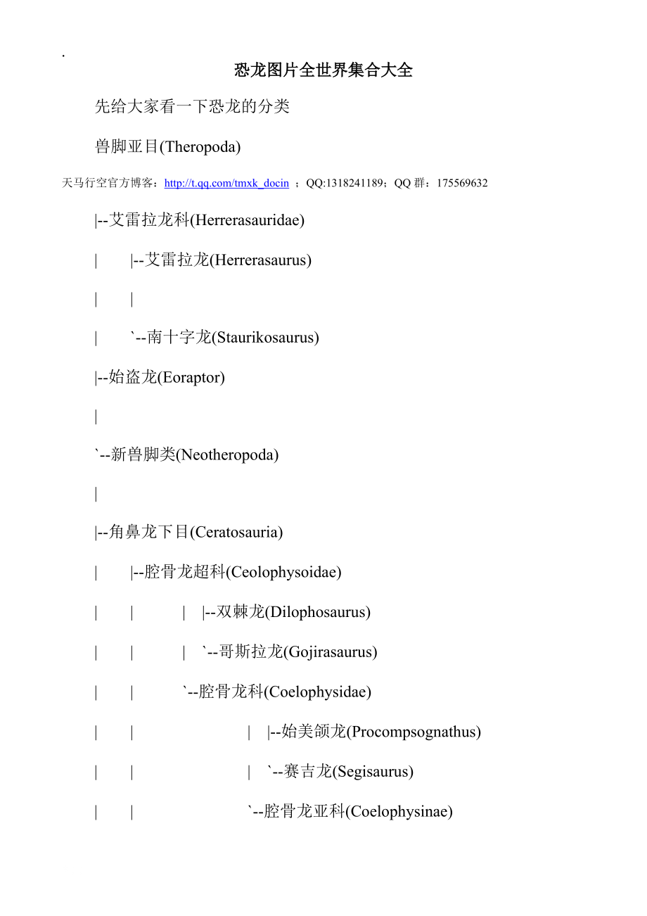 恐龙图片全世界集合大全.docx_第1页