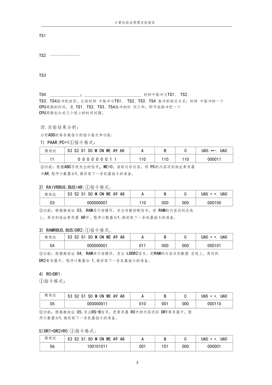 计算机组成原理试验报告3微程序控制器试验.docx_第3页