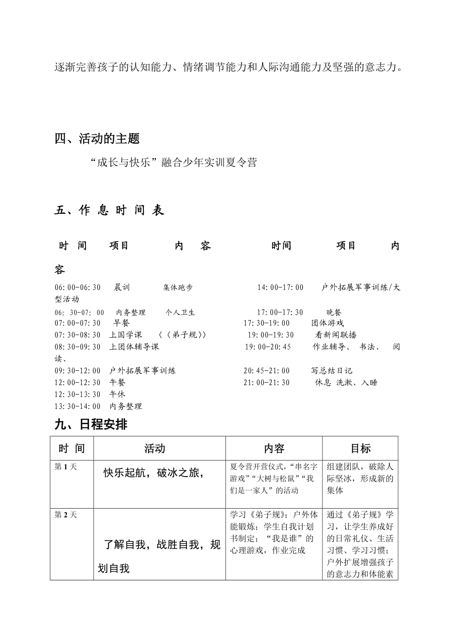 20xx年“快乐成长”夏令营活动策划方案.doc_第2页