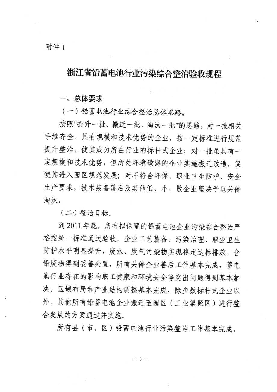 浙江省铅蓄电池行业污染综合整治验收标准.docx_第3页