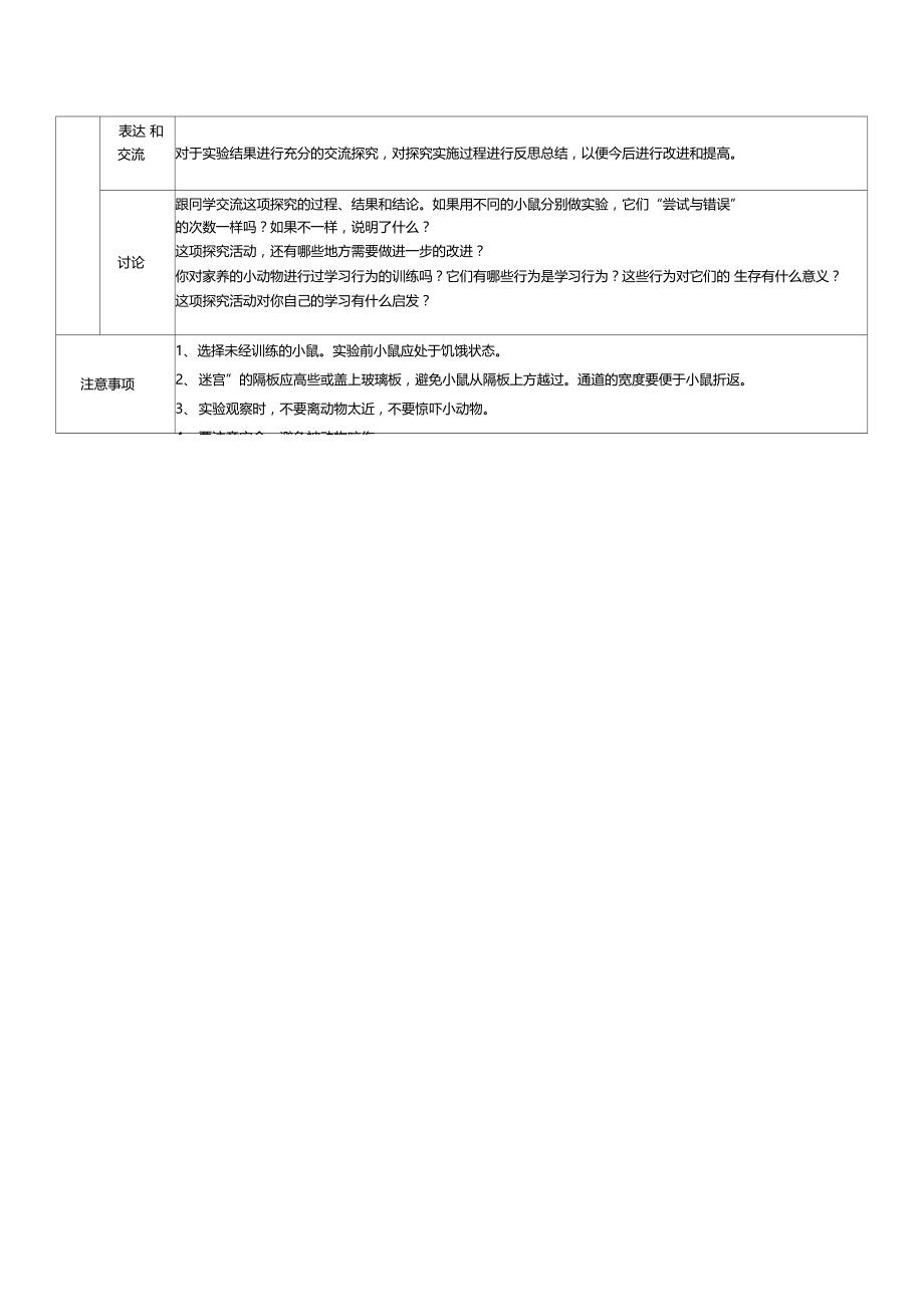 探究小鼠走迷宫获取食物的学习行为试验报告单.docx_第3页