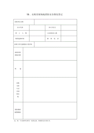 出租房屋场地消防安全情况登记.doc