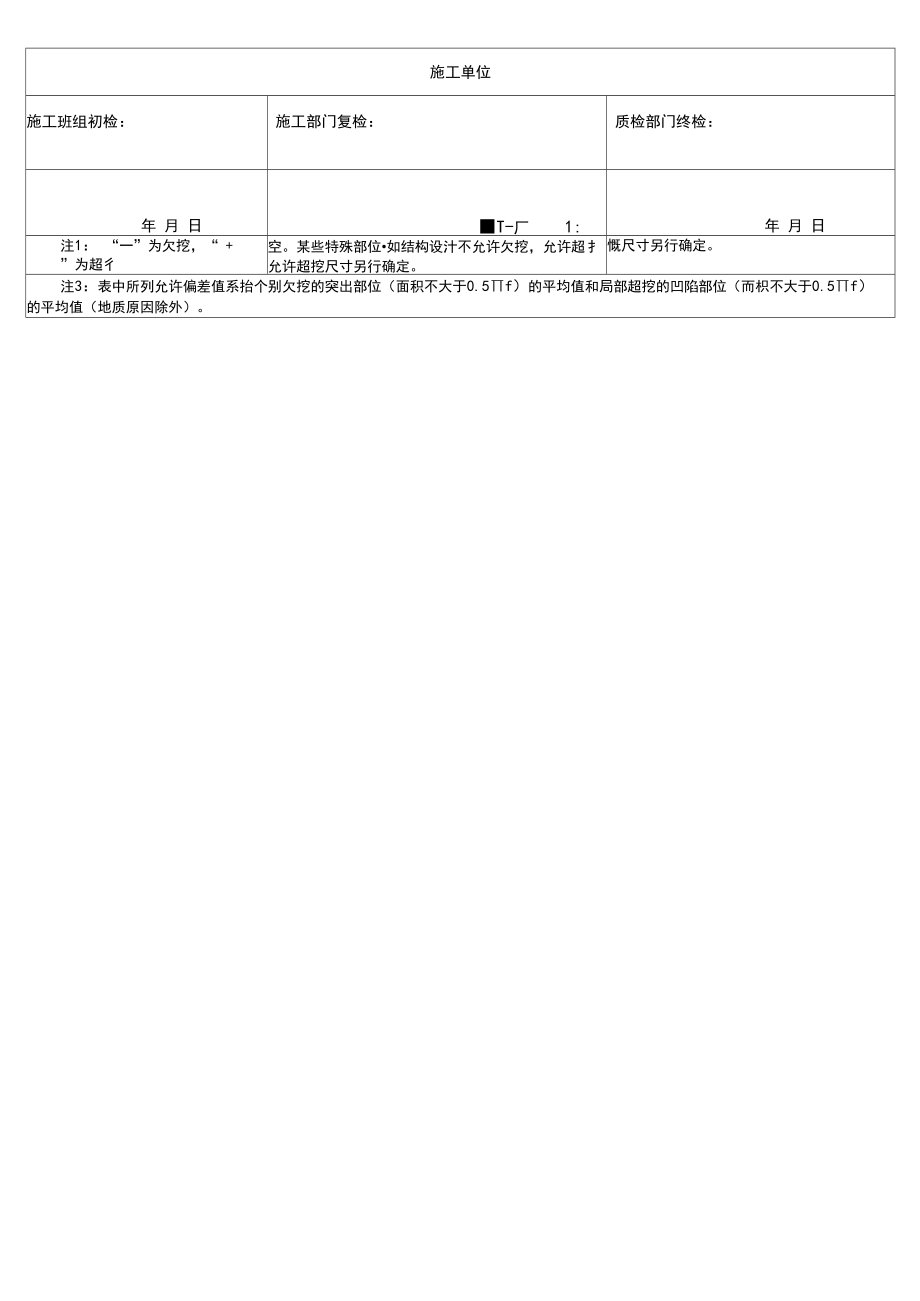 开挖工程施工三检验收表.docx_第3页