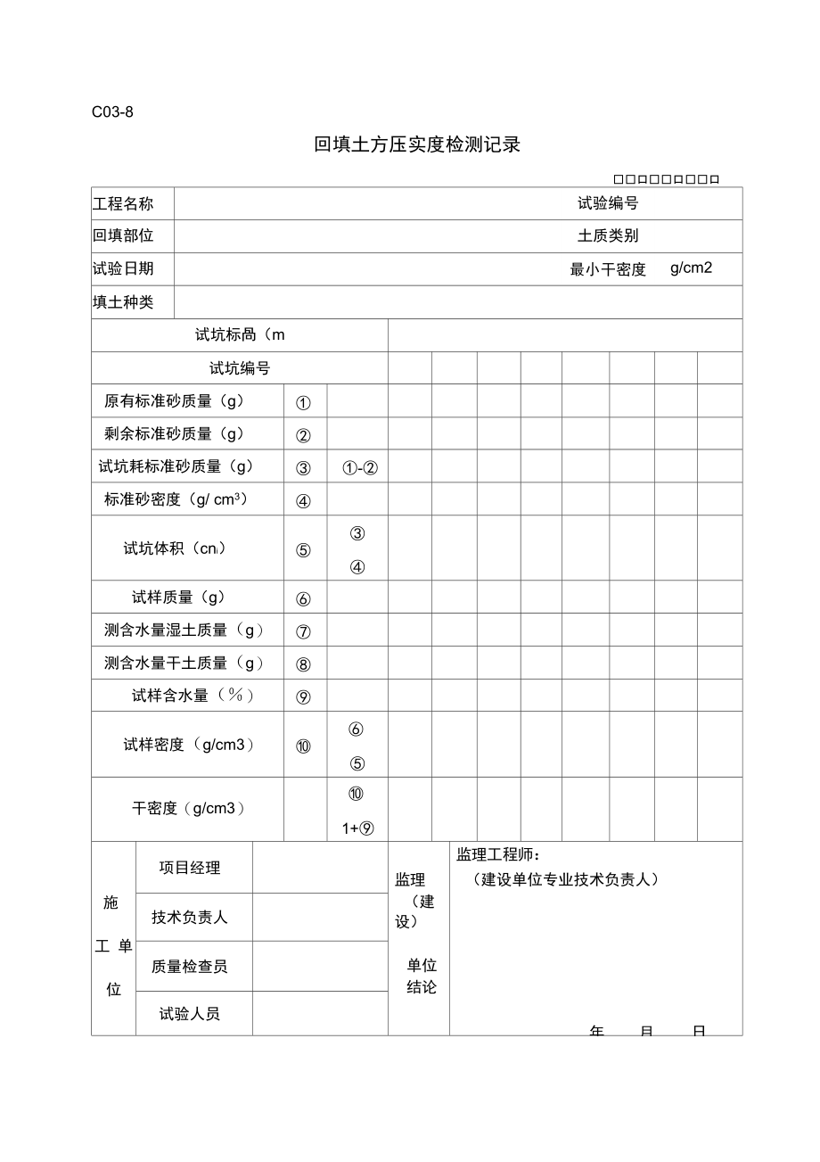 回填土方压实度检测记录.doc_第1页