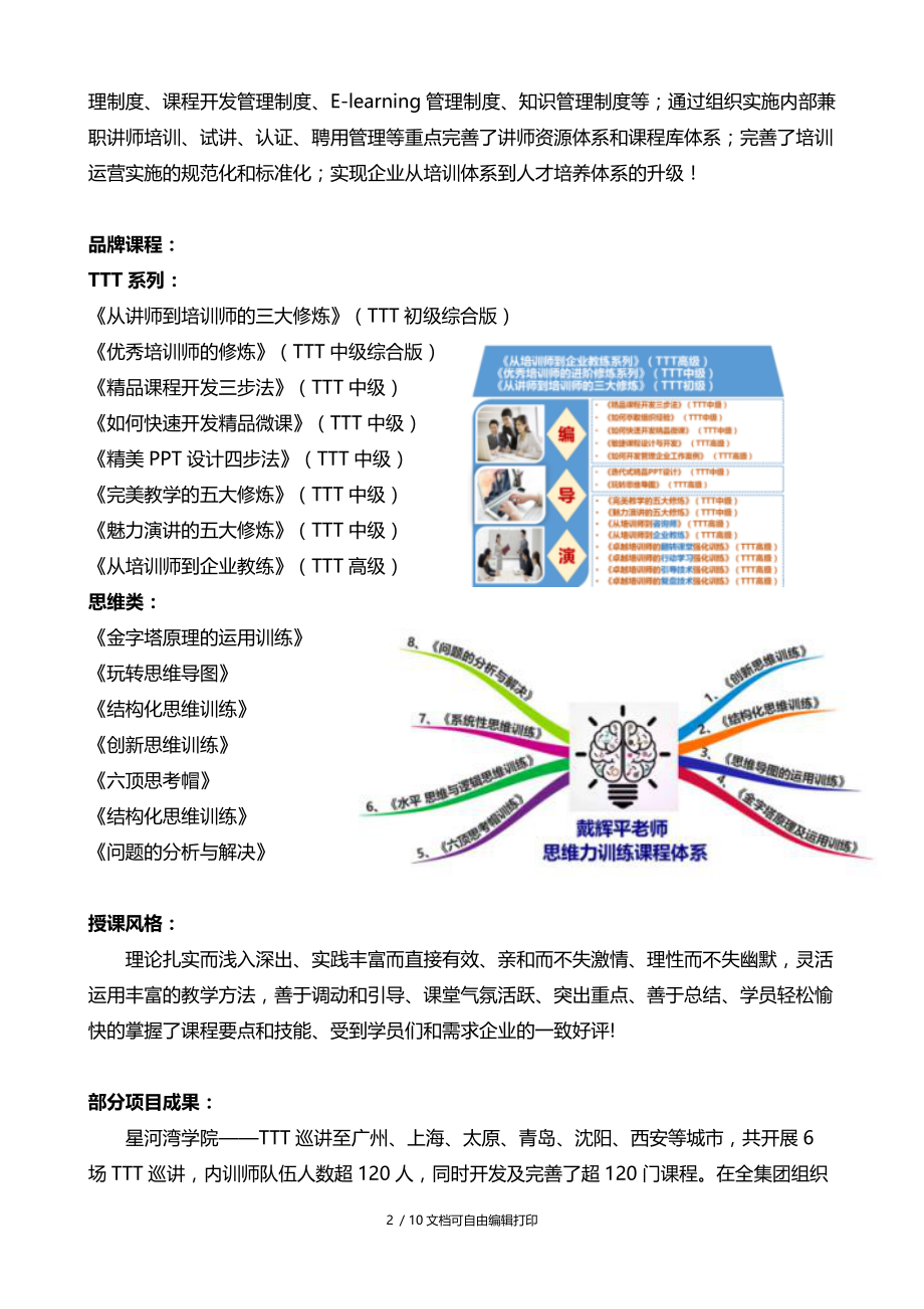 戴辉平老师企业一流内训师打造专家.DOC_第2页