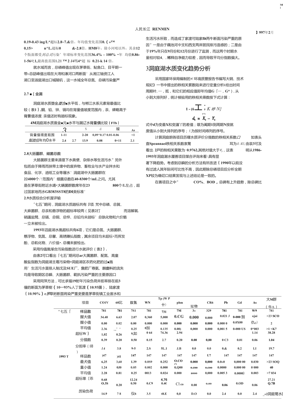 洞庭湖水质污染状况与综合评价.doc_第2页