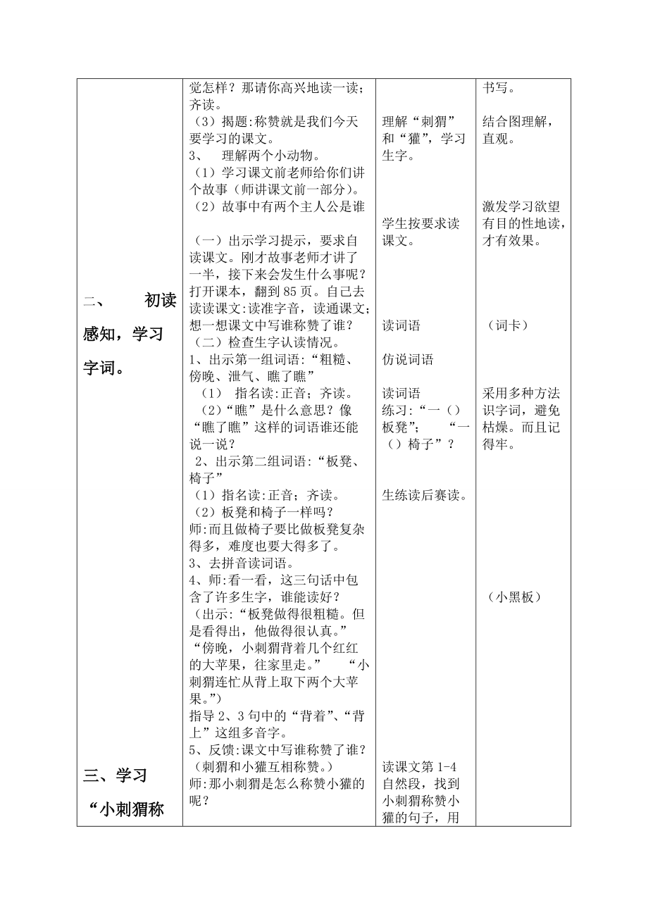 公开课《称赞》教学设计[1].doc_第2页