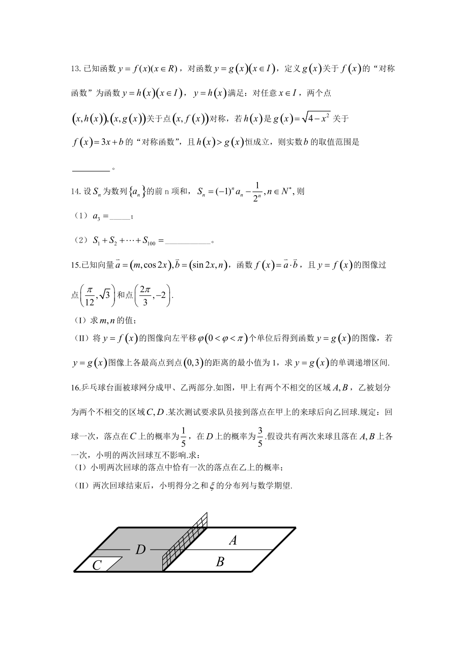 2015年上学期高中数学综合训练（7）.docx_第3页