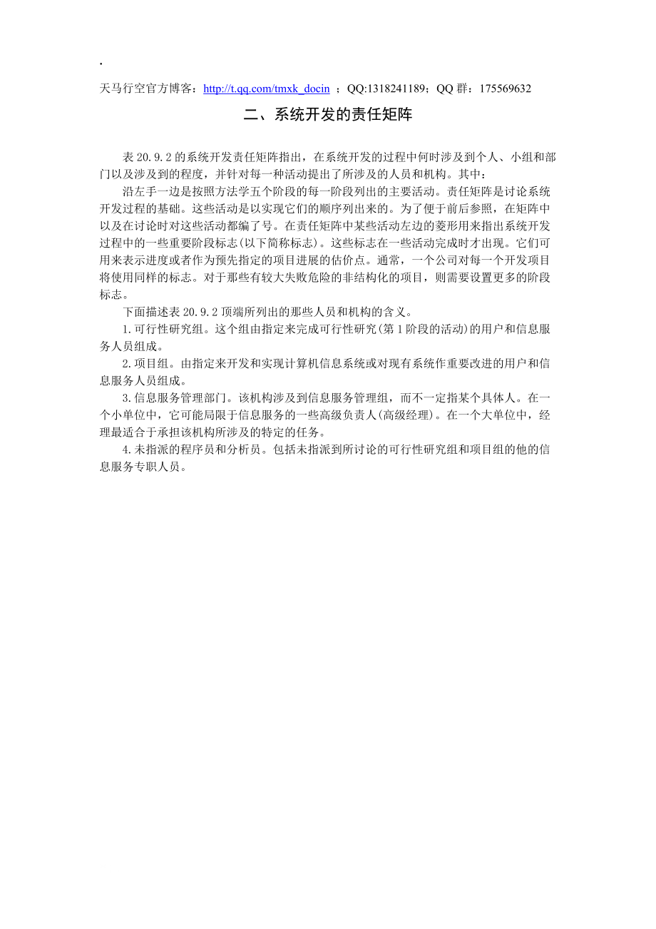 系统开发的责任矩阵.docx_第1页