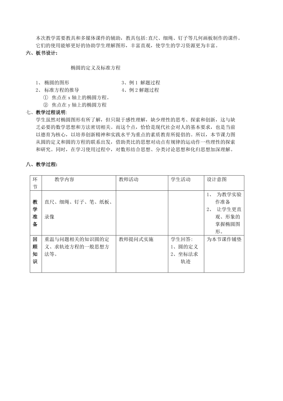 椭圆的教学设计.doc_第2页