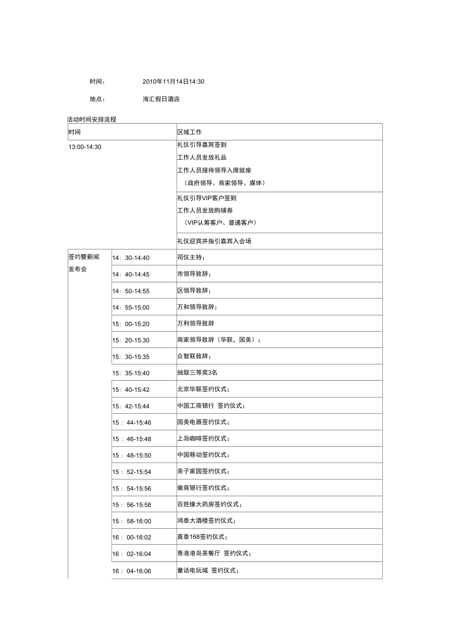 万和新城广场招商签约会.doc_第1页