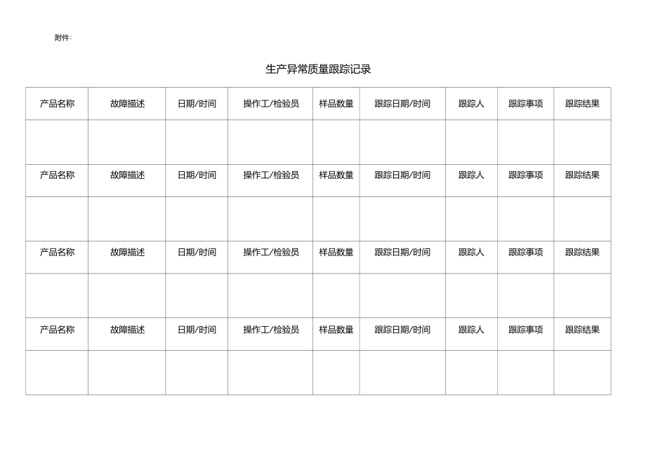 生产异常质量跟踪记录.doc_第1页