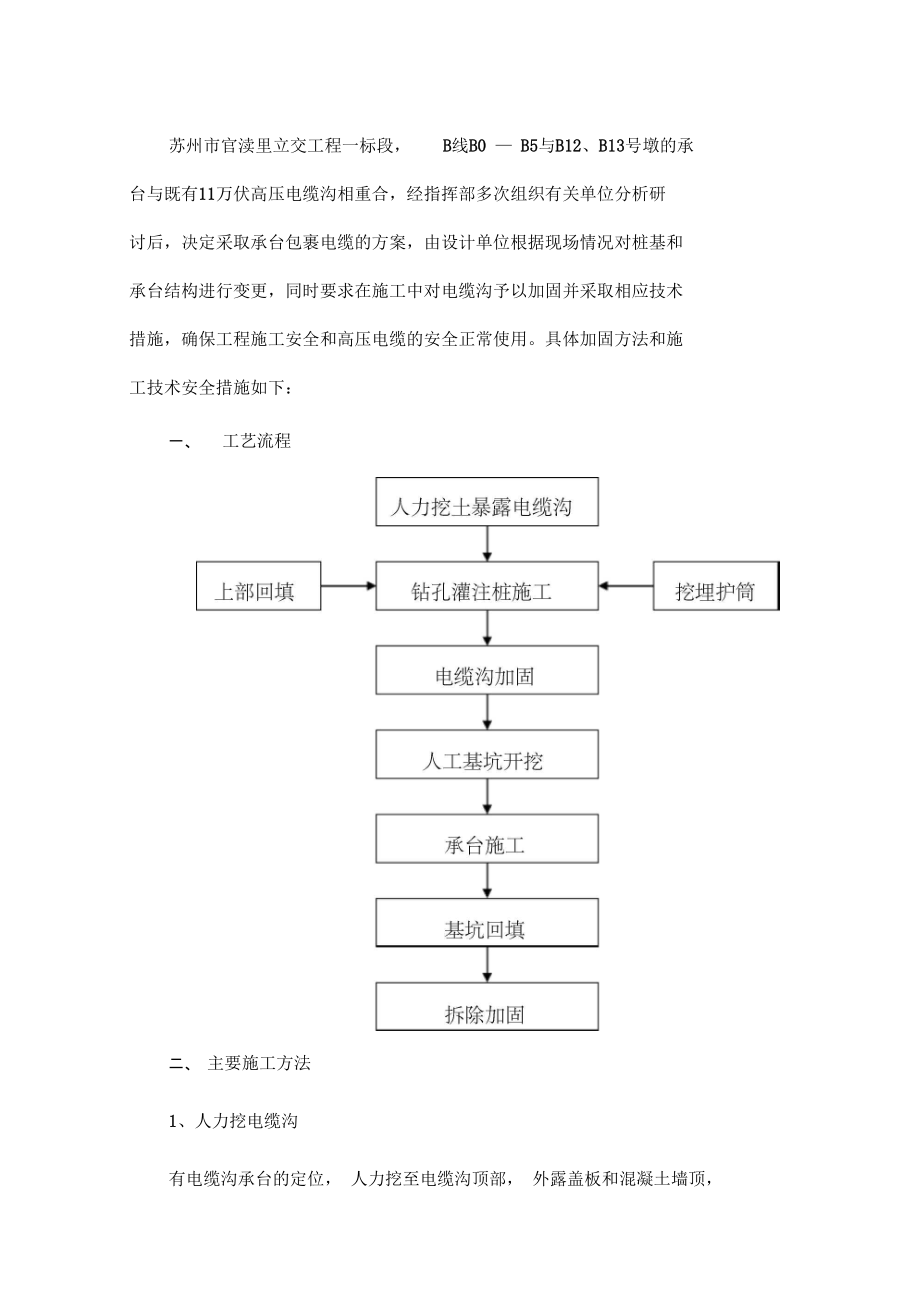 万伏电缆沟加固施工方案.doc_第2页