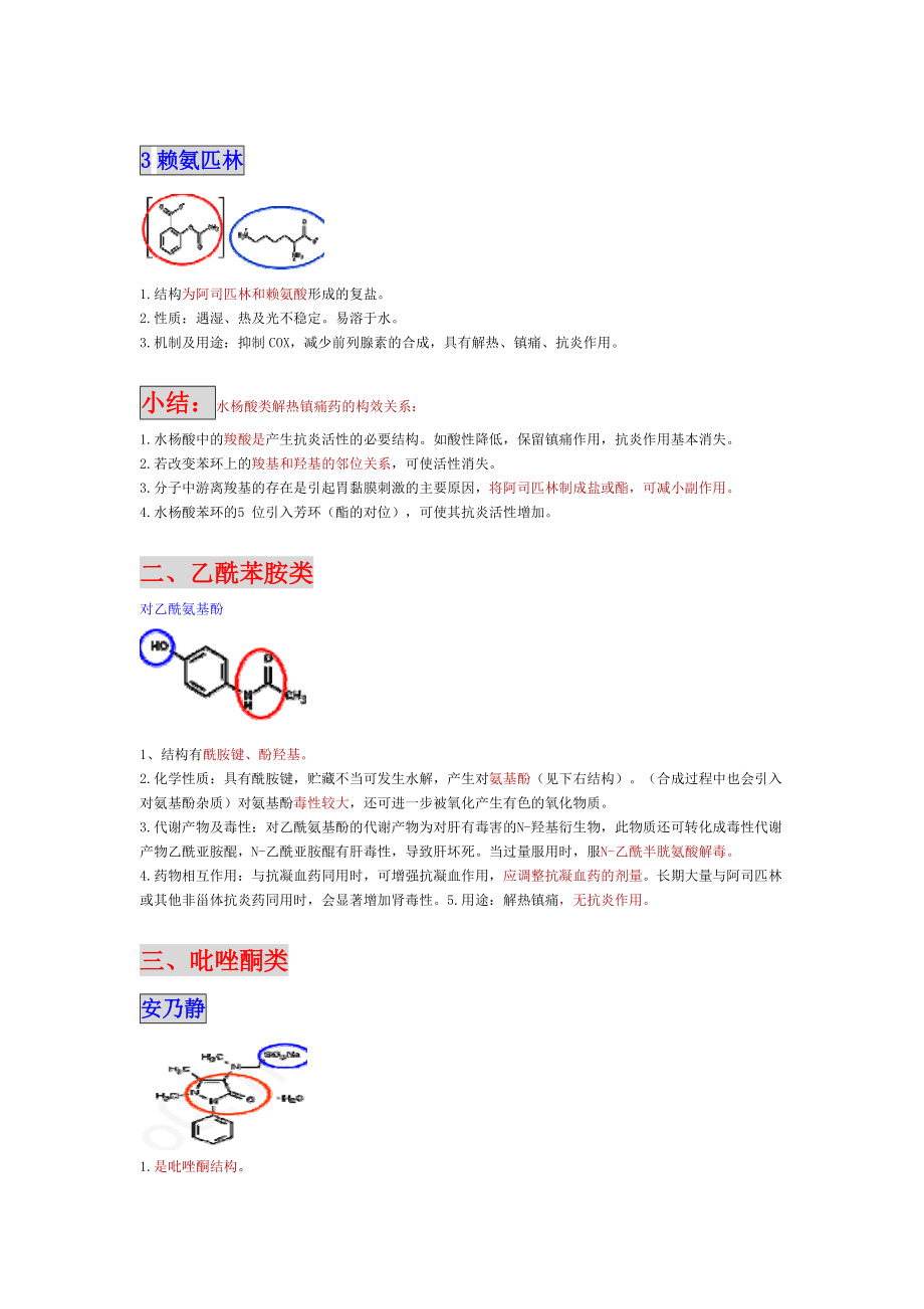 解热镇痛、非甾体抗炎、抗痛风药.doc_第2页