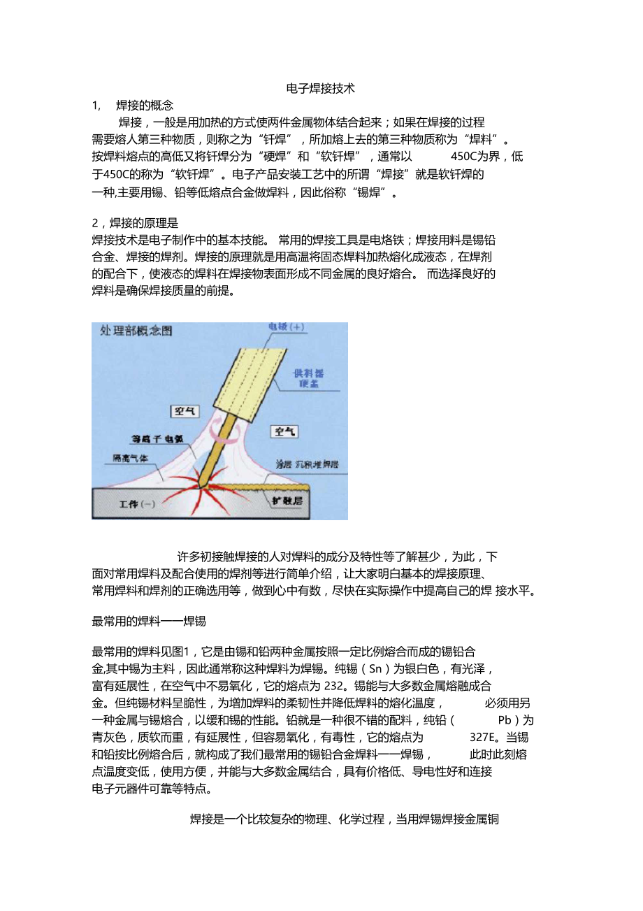 电子焊接技术论文.docx_第1页