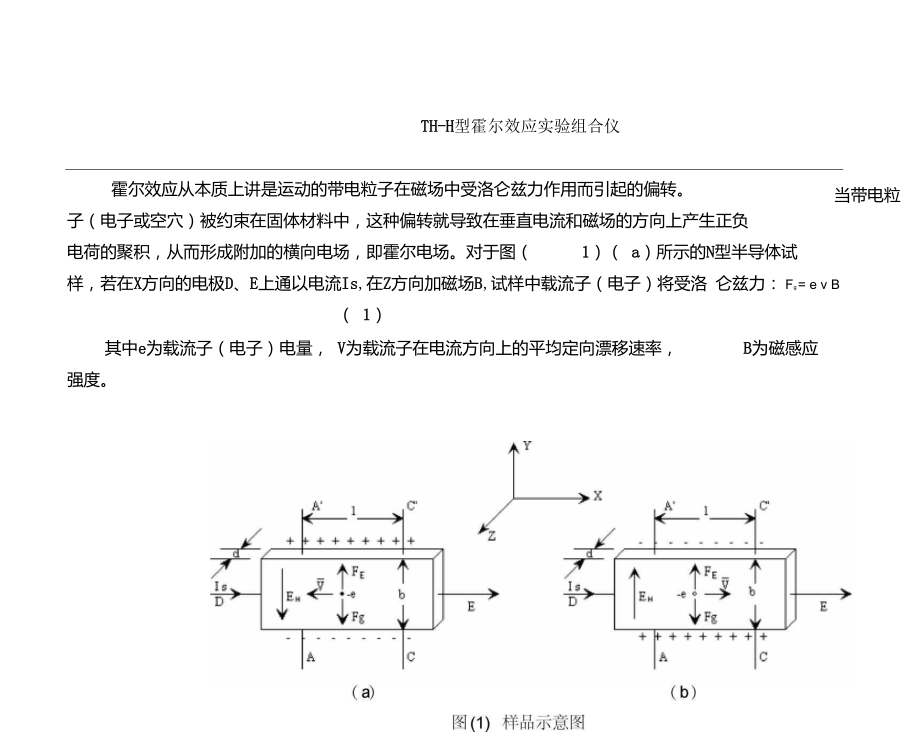 霍尔效应(含数据处理样版).doc_第2页