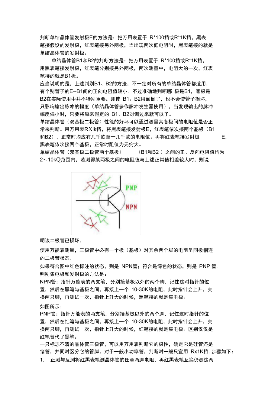 判断单结晶体发射极E的方法是.doc_第1页