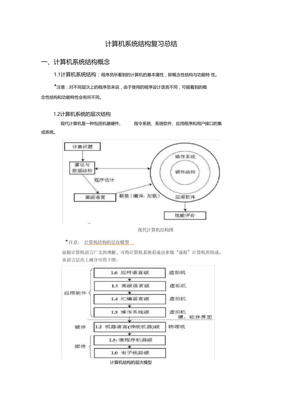 计算机系统结构复习总结.docx_第1页