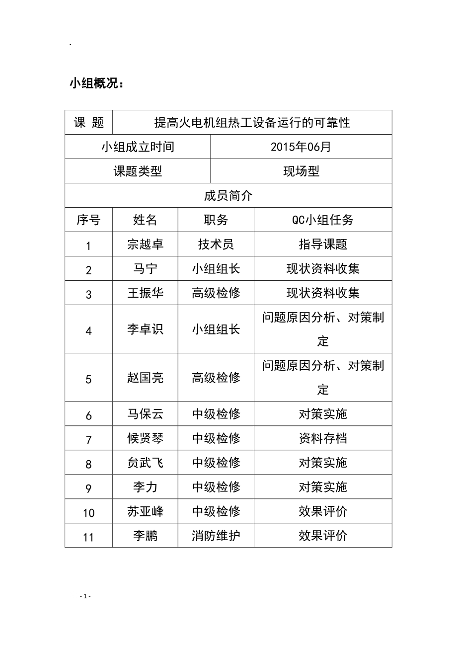 提高火电机组热工设备运行的可靠性QC小组.docx_第3页