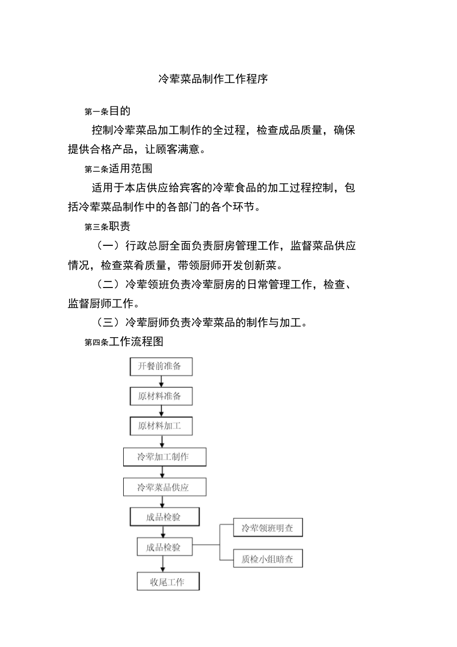 冷荤菜品制作工作程序.doc_第1页