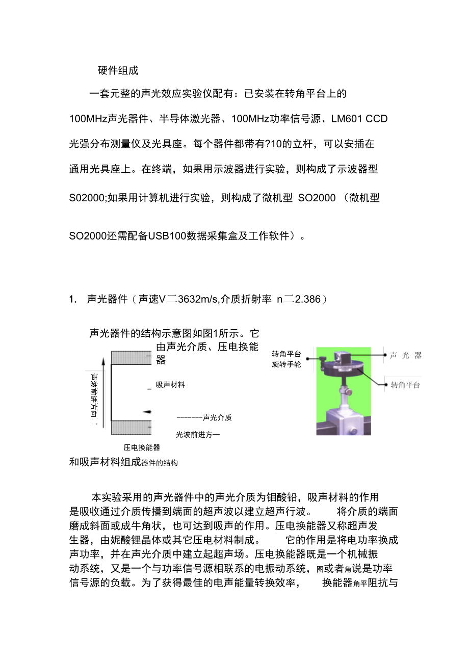 声光调制实验装置.doc_第1页