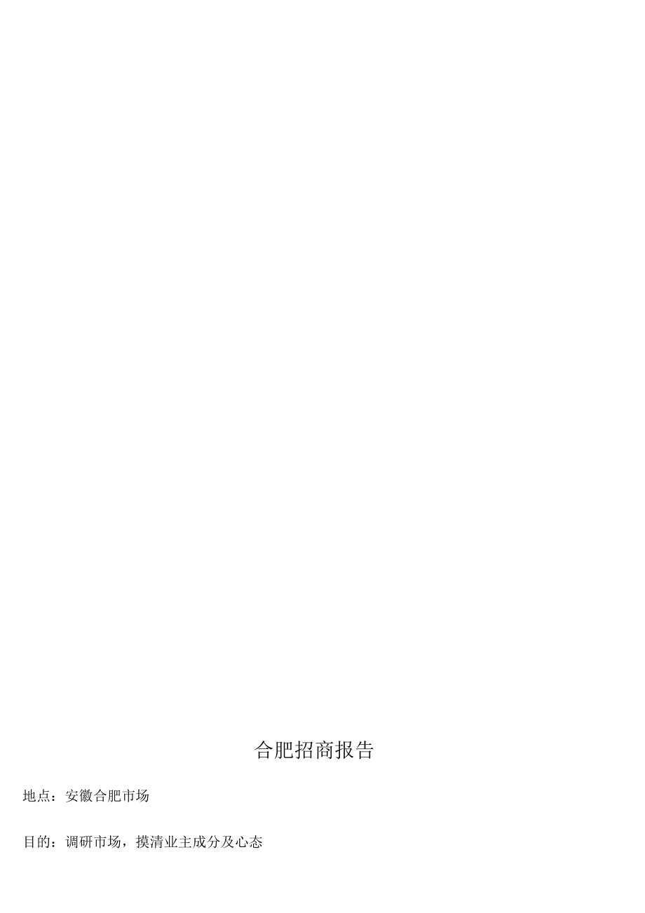 合肥招商场调研报告【实习调研报告工作总结报告】.docx_第2页