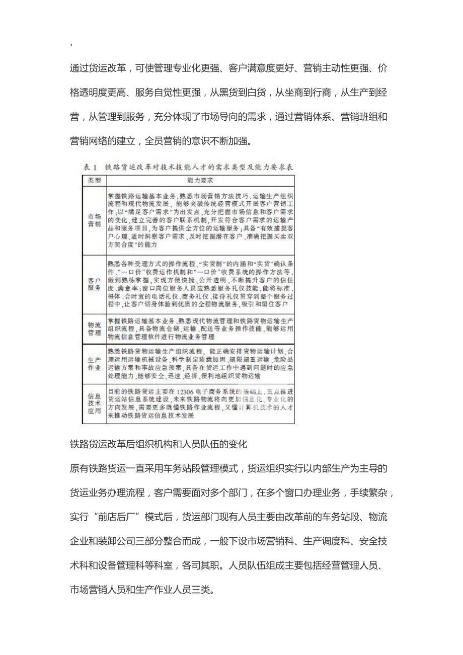 谈铁路货运改革对高职院校人才培养的新需求.docx_第3页