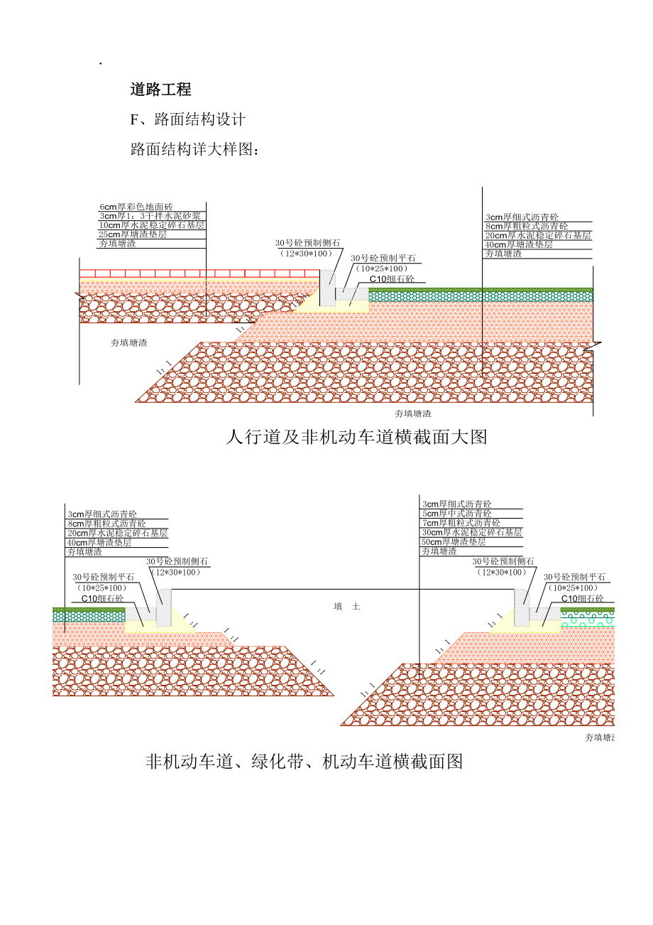 [应用文书]路面结构详大样图：.docx_第1页